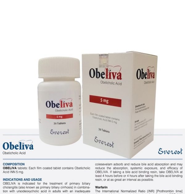 Obeliva (Obeticholic Acid) 5 mg